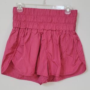 Free People Movement Pink The Way Home High Rise Athletic Shorts Women…